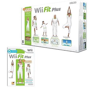 Wii Fit Plus Balance Board com 2 Jogos - Nintendo Wii Usado