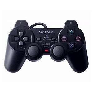 Controle PS2 Com Fio Preto Sony Usado
