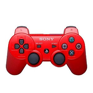 Controle PS3 Sem Fio Vermelho Sony Usado