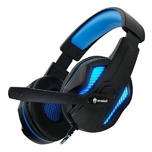 Headset Gamer Azul EG 305 BL Evolut Novo