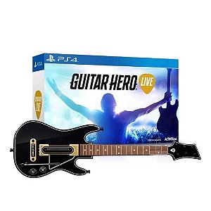 Guitarra Na Caixa com o Jogo Guitar Hero Live PS4 Usado