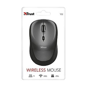 Mouse Wireless YVI Preto Trust Novo