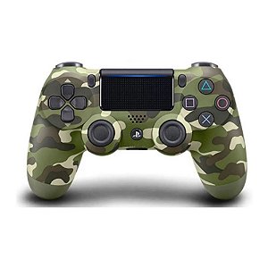 Controle Sem Fio Green Camouflage Dualshock Sony PS4 Novo