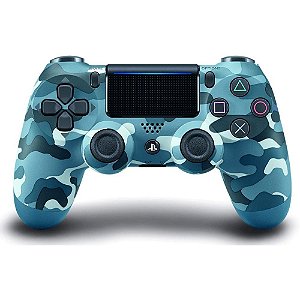 Controle PS4 Sem Fio Blue Camouflage Sony Dualshock Usado