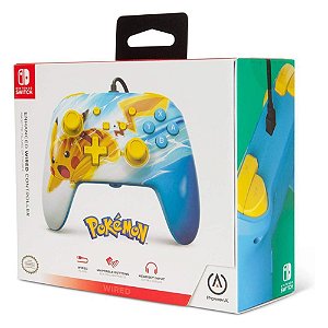 Controle Wired Pikachu Charge Nintendo Switch Novo