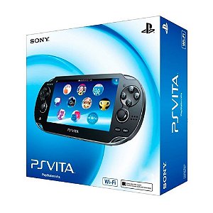 Console Playstation Vita Slim Preto 4GB Com Caixa Usado