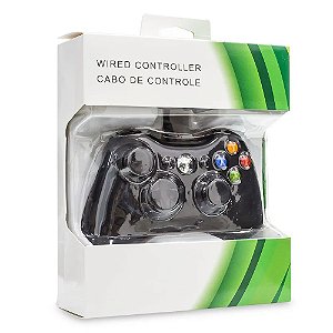 Controle Xbox 360 Sem Fio Preto Microsoft Com Caixa Usado