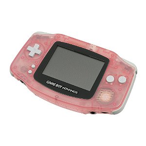 Console Game Boy Advance Rosa Transparente Nintendo Usado