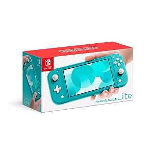 Console Nintendo Switch Lite Turquesa Novo