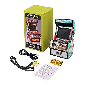 Mini Arcade Game Com 156 Jogos 16 Bits Novo