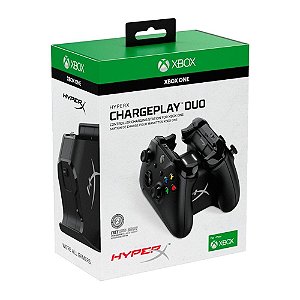 Chargeplay Duo Hyperx Xbox One Com 1 Bateria Recarregável Usado