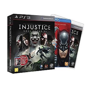 Jogo Injustice Gods Among us PS3 + Filme Liga da Justiça Doom Usado