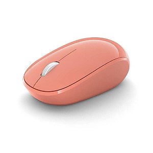 Mouse Sem Fio Bluetooth Pêssego Microsoft Novo