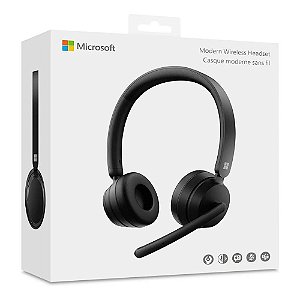 Headset Sem Fio Modern Wireless Preto Microsoft Novo