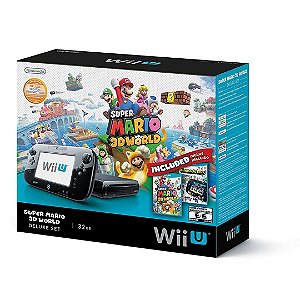 Console Nintendo Wii U Deluxe Set Preto com Caixa Usado