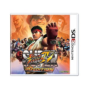Jogo Super Street Fighter IV 3D Edition + Cards Street Fighter Nintendo 3DS Usado