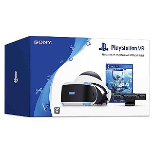 Playstation VR 2.0 e Playstation Câmera + Playstation VR Worlds Com Caixa PS4 Usado