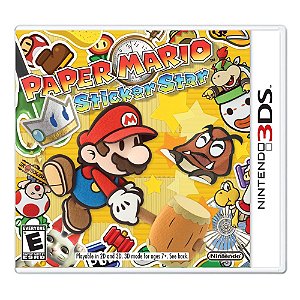 Jogo Paper Mario Sticker Star 3DS Usado