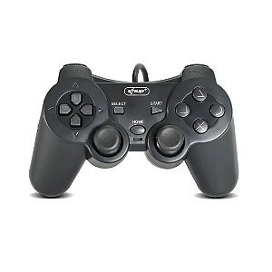 Controle PS2 Com Fio Preto Knup Novo