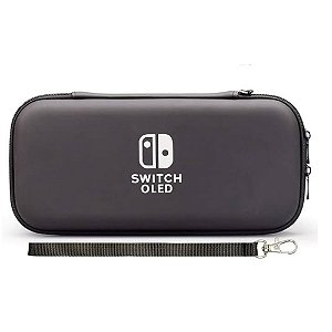 Case Preta Nintendo Switch Oled Novo