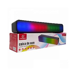 Caixa de Som Portátil RGB KA-8772 Kapbom Novo