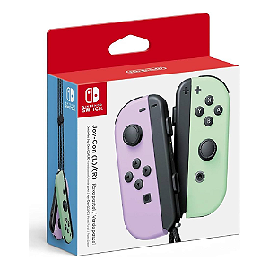 Controle Joy Con Roxo e Verde Pastel Nintendo Switch Novo