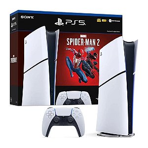 PlayStation 5 Slim 1TB Digital Edition + Jogo Spider Man 2 Sony Novo (I)