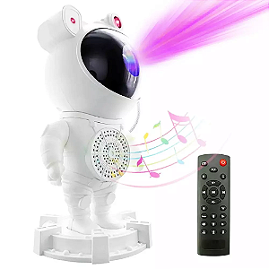Luminária Projetor Robô Astronauta Bluetooth Novo