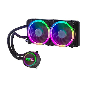 Water Cooler Para CPU DX-240A Intel e AMD com Led RGB Dex Novo