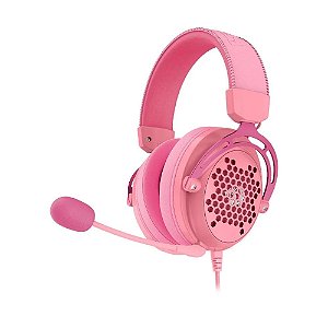 Headset Gamer Diomedes Rosa H388-P Redragon Novo