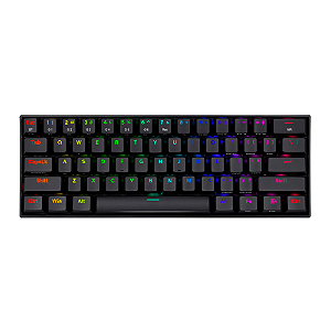 Teclado Mecânico Gamer Redragon Draconic RGB Switch Marrom