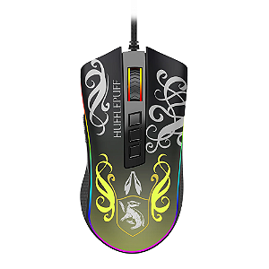 Mouse Gamer Harry Potter Hufflepuff 711H Novo