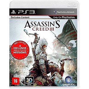 Jogo Assassin's Creed III PS3 Usado S/encarte