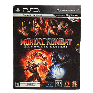 Jogo Mortal Kombat Komplete Edition + Filme Mortal Kombat Legado PS3 Usado