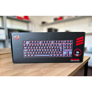 Teclado Mecânico Gamer Preto Kumara Switch Marrom Redragon Novo