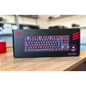 Teclado Mecânico Gamer Preto Kumara Switch Azul Redragon Novo