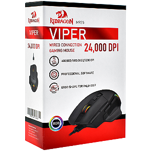 Mouse Gamer Viper M925 Preto Redragon Novo