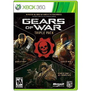 Jogo Gear Of War Triple Pack Xbox 360 Usado