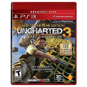 Jogo Uncharted 3 Drake's Deception PS3 Usado