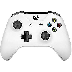 Controle Xbox One Sem Fio Branco Microsoft Usado