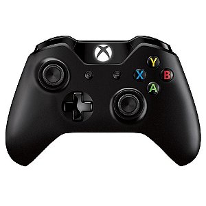 Controle Xbox One Sem Fio Preto Microsoft Usado