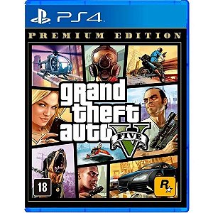 Jogo Grand Theft Auto V Premium Edition GTA 5 PS4 Novo