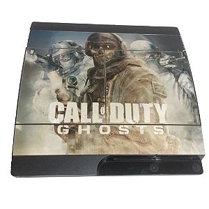 Console PS3 Slim 149GB Adesivo Call Of Duty Ghosts Usado