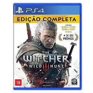 Jogo The Witcher III Wild Hunt Edição Completa PS4 Novo