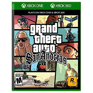 Jogo Grand Theft Auto San Andreas GTA Xbox One e 360 Novo