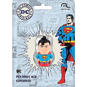 Pen Drive Superman 8 GB Multilaser Novo