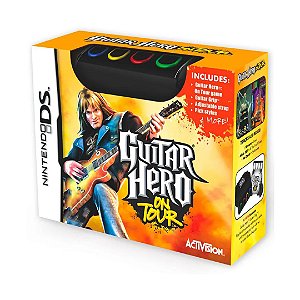 Jogo Guitar Hero on Tour + Guitar Grip Nintendo DS Usado