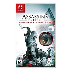 Jogo Assassin's Creed III Remastered Switch Novo