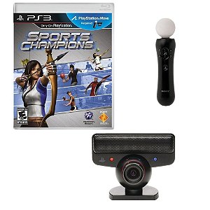 Jogo Sports Champions/ 1 Controle/Câmera Eye PS3 Usado