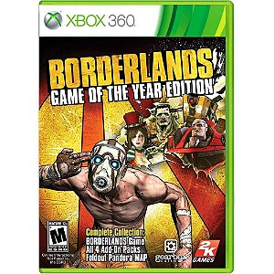 Jogo Borderlands Game Of The Year Xbox 360 Usado